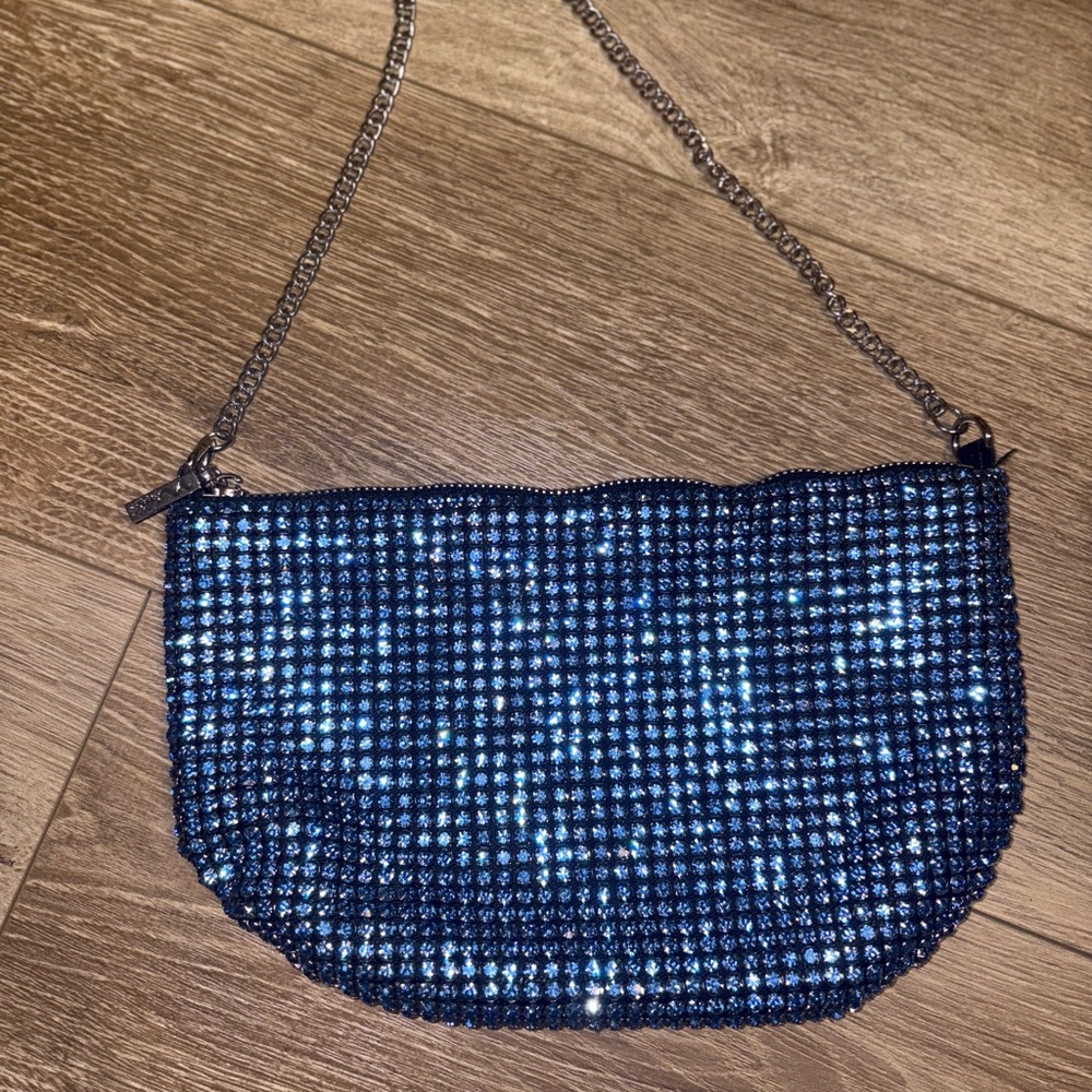 Nina Ricci Shimmering Blue Sequin Clutch